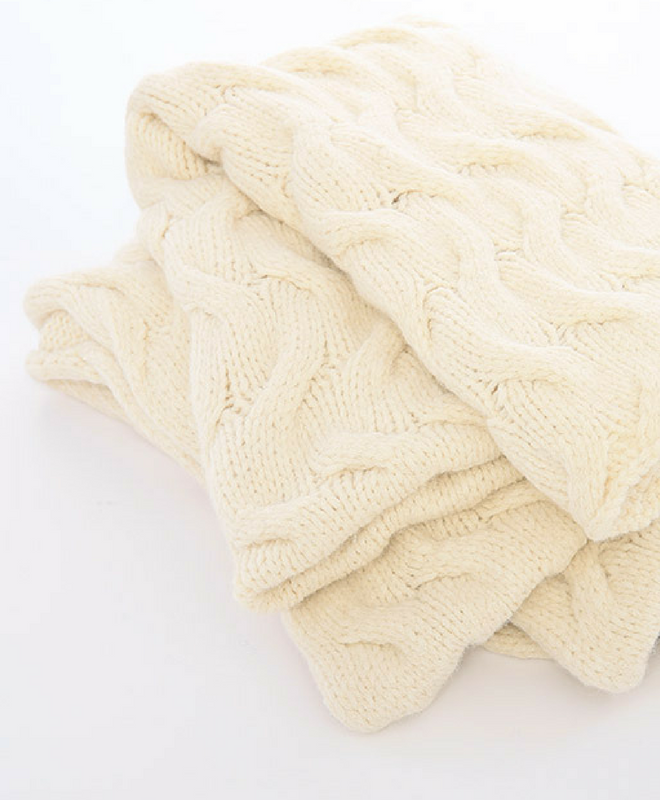 Trenza Knitted Blanket Throw - Sefte