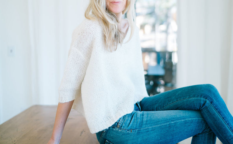 Cream Nuna Brushed Sweater - Sefte
