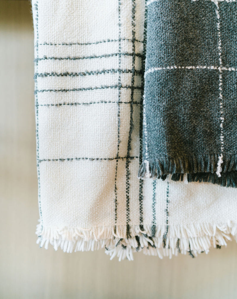 Cuadre Throw in Charcoal