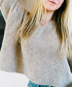 Oatmeal Nuna Brushed Sweater
