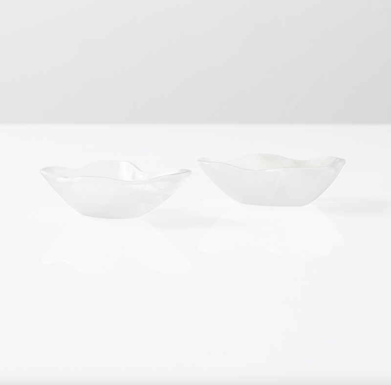Sefte + The Cristalline White Onyx Small Freeform Dish