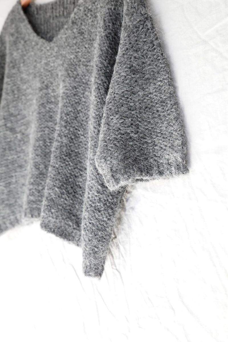 Charcoal Nuna Brushed Sweater - Sefte