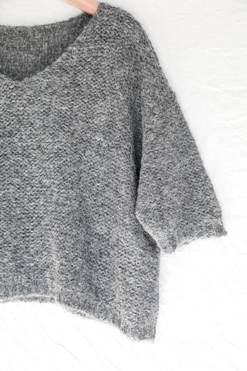 Charcoal Nuna Brushed Sweater - Sefte