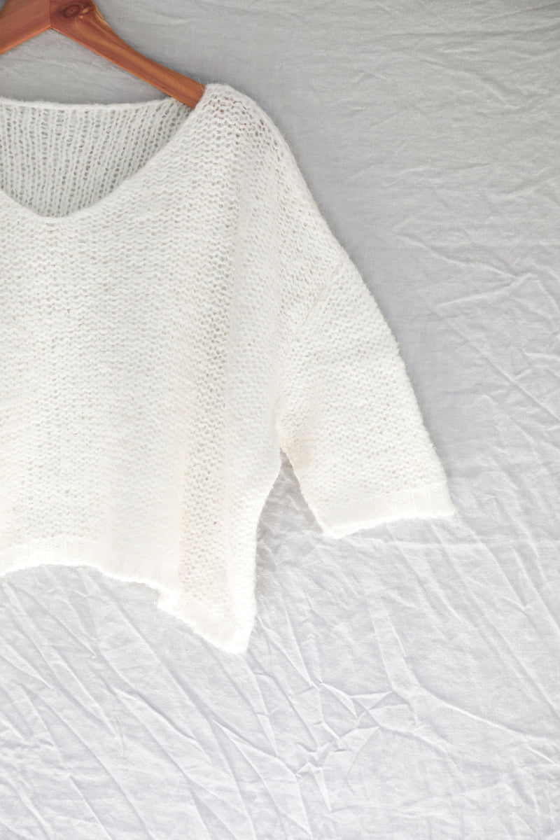 Cream Nuna Brushed Sweater - Sefte
