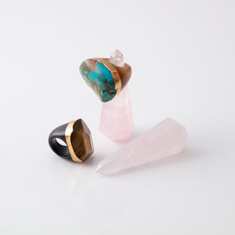 Sefte + The Cristalline Rose Quartz Ring Stand