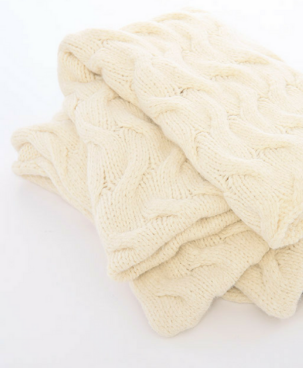 Trenza Knitted Blanket Throw - Sefte