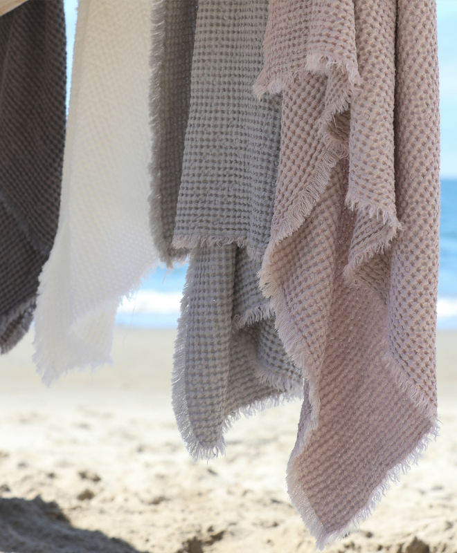 Miel Linen Beach Towel