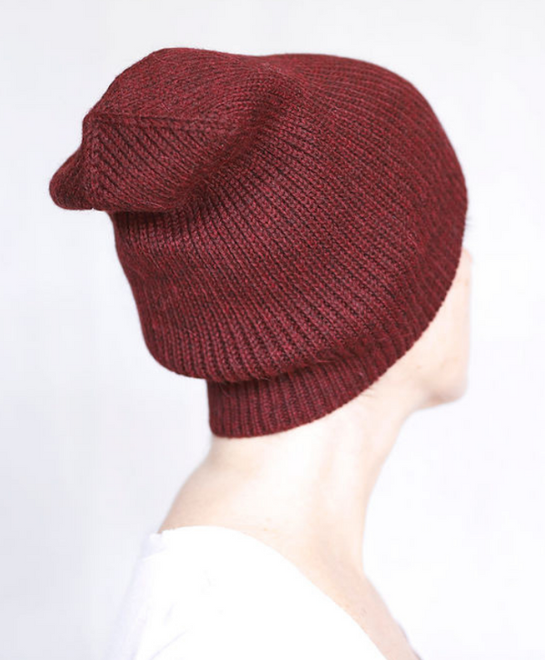 Burgundy Riti Alpaca Beanie - Sefte