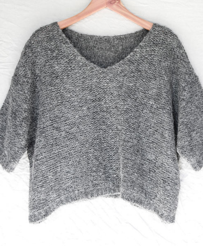 Charcoal Nuna Brushed Sweater - Sefte