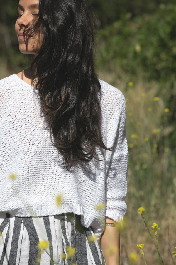 White Cotton Nuna Sweater