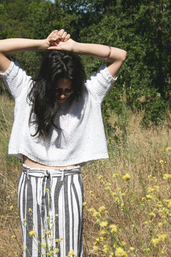 White Cotton Nuna Sweater