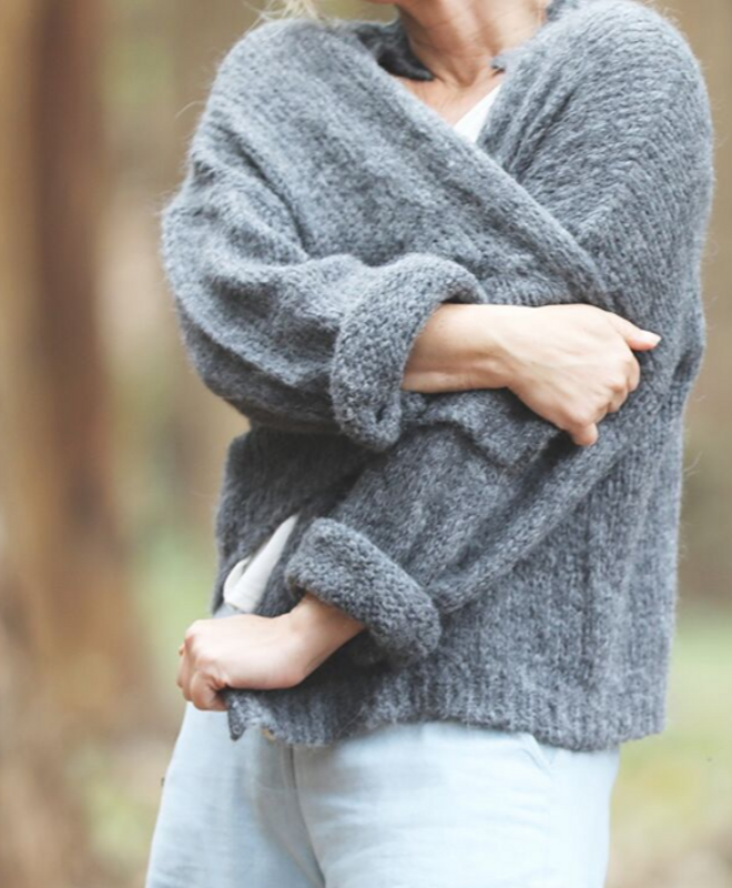 Nuna Cardigan in Charcoal - Sefte