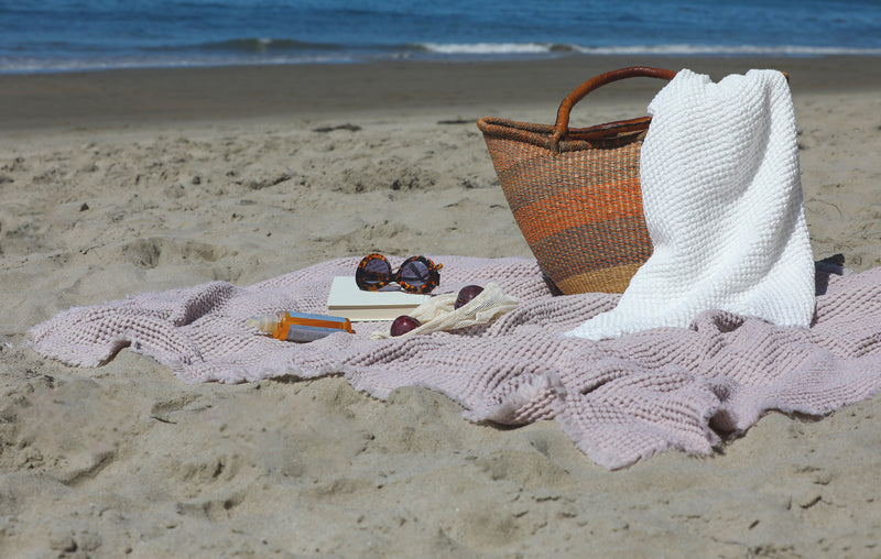 Miel Linen Beach Towel