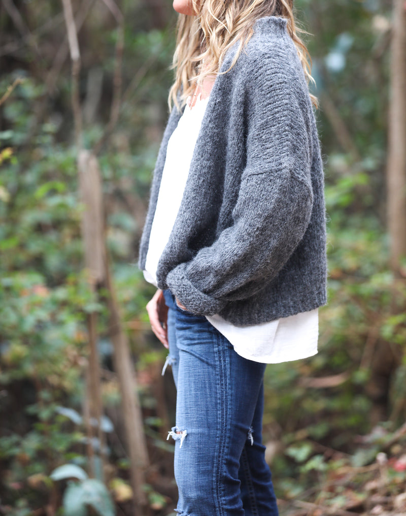 Nuna Cardigan in Charcoal - Sefte