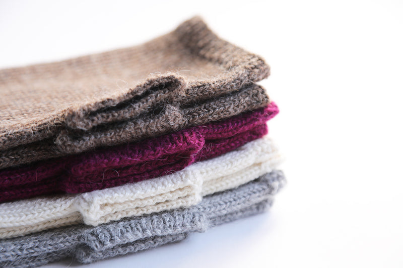 Pura Fingerless Gloves in Cream - Sefte