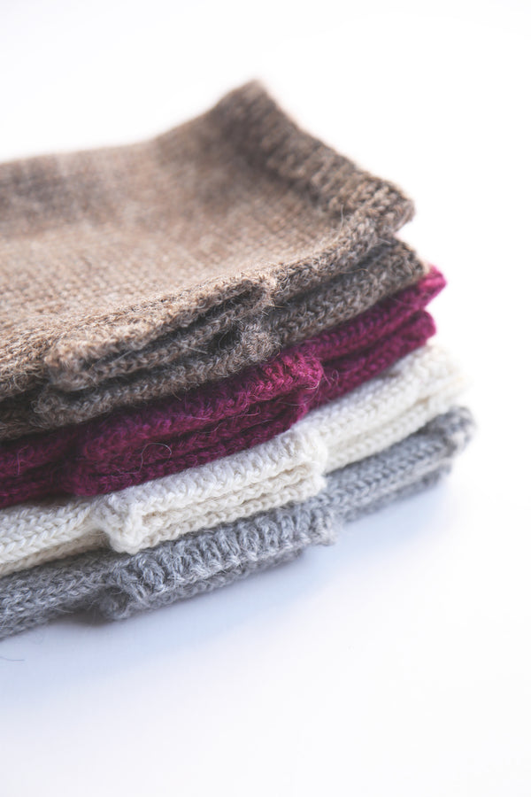Pura Fingerless Gloves in Taupe - Sefte