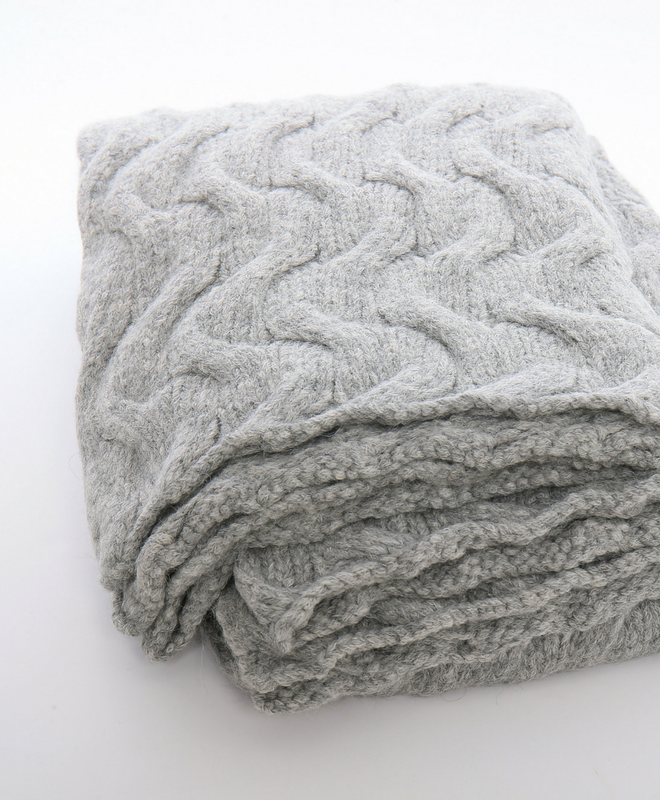 Trenza Knitted Blanket Throw - Sefte