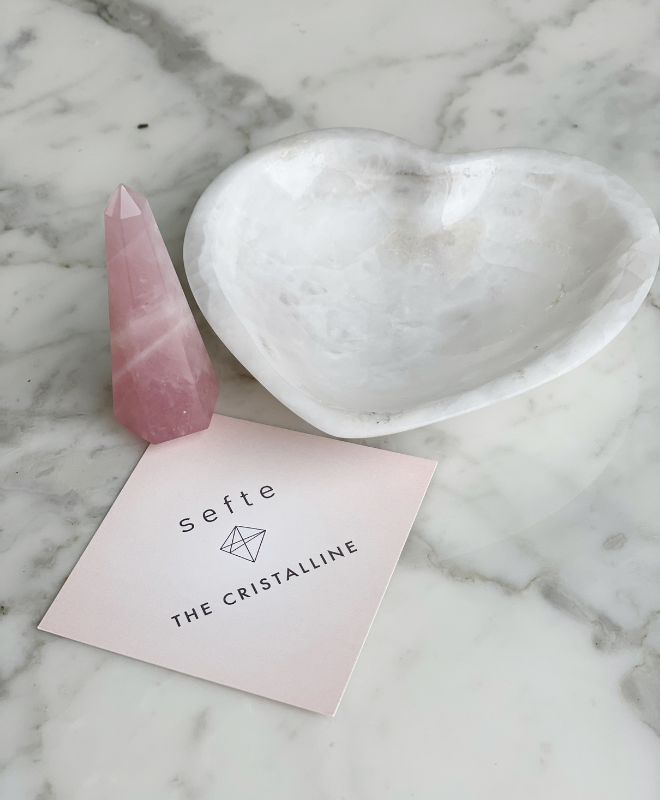 Sefte + The Cristalline Rose Quartz Ring Stand